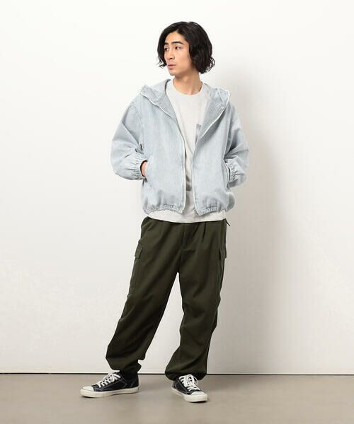 Purple&Yellow / パープルアンドイエロー ブルゾン | ホワイトブリーチヒッコリーブルゾン | 詳細2