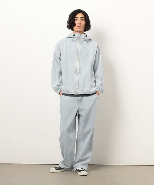 Purple&Yellow / パープルアンドイエロー ブルゾン | ホワイトブリーチヒッコリーブルゾン | 詳細3