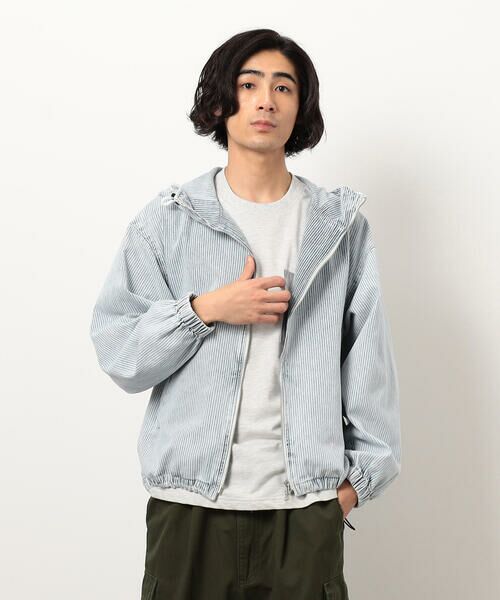 Purple&Yellow / パープルアンドイエロー ブルゾン | ホワイトブリーチヒッコリーブルゾン | 詳細4