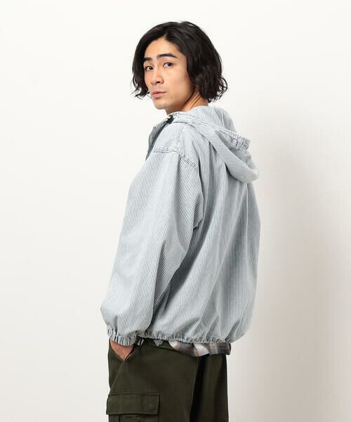 Purple&Yellow / パープルアンドイエロー ブルゾン | ホワイトブリーチヒッコリーブルゾン | 詳細5