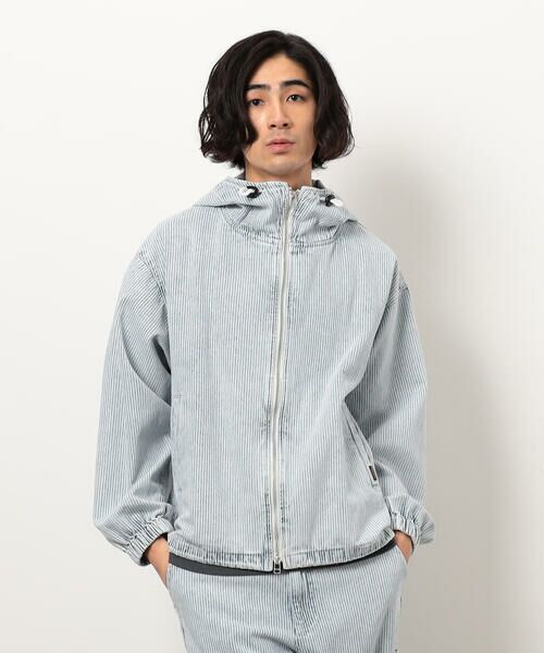 Purple&Yellow / パープルアンドイエロー ブルゾン | ホワイトブリーチヒッコリーブルゾン | 詳細6