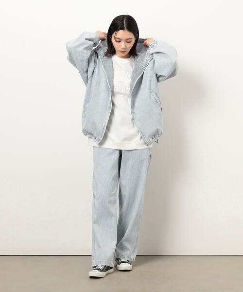 Purple&Yellow / パープルアンドイエロー ブルゾン | ホワイトブリーチヒッコリーブルゾン | 詳細7