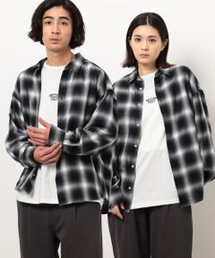 Purple&Yellow / パープルアンドイエロー シャツ・ブラウス | オンブレーチェックシャツ