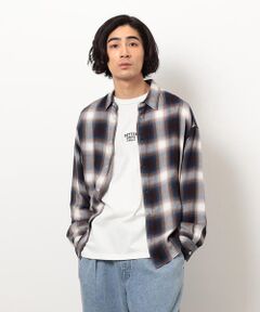 Purple&Yellow / パープルアンドイエロー シャツ・ブラウス | オンブレーチェックシャツ