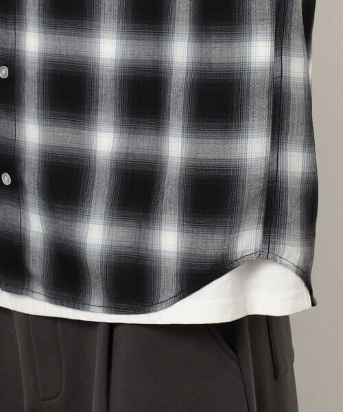 Purple&Yellow / パープルアンドイエロー シャツ・ブラウス | オンブレーチェックシャツ | 詳細13