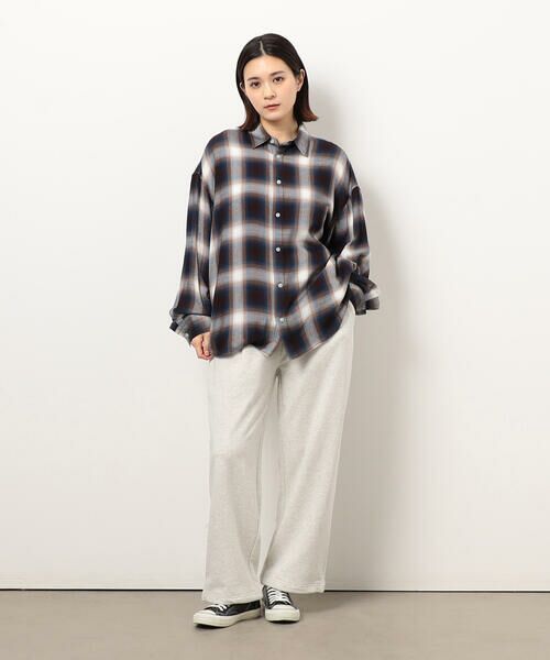 Purple&Yellow / パープルアンドイエロー シャツ・ブラウス | オンブレーチェックシャツ | 詳細19