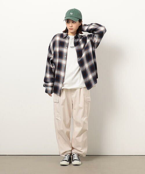 Purple&Yellow / パープルアンドイエロー シャツ・ブラウス | オンブレーチェックシャツ | 詳細21
