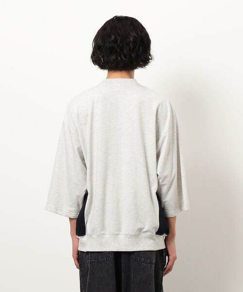 Purple&Yellow / パープルアンドイエロー カットソー | 布帛ポケットハーフジッププルオーバー | 詳細9