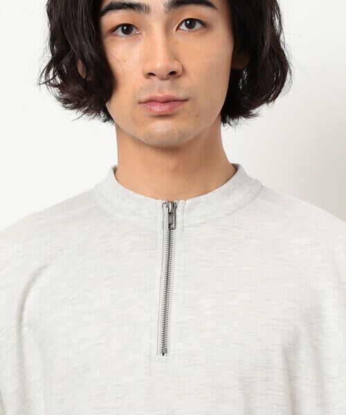 Purple&Yellow / パープルアンドイエロー カットソー | 布帛ポケットハーフジッププルオーバー | 詳細10