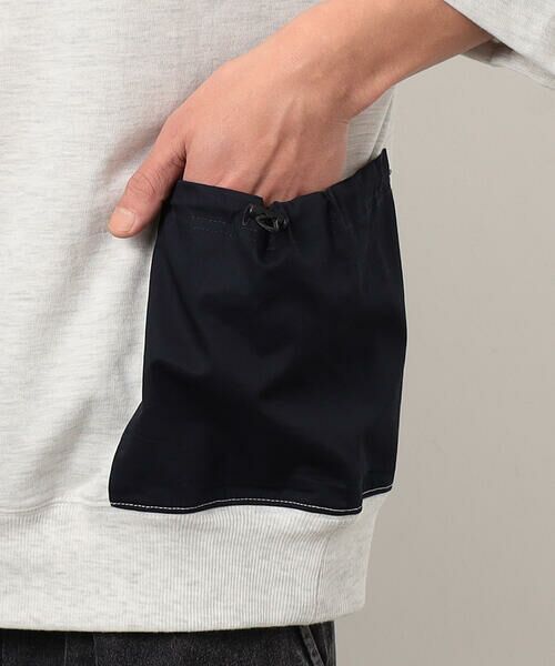 Purple&Yellow / パープルアンドイエロー カットソー | 布帛ポケットハーフジッププルオーバー | 詳細12