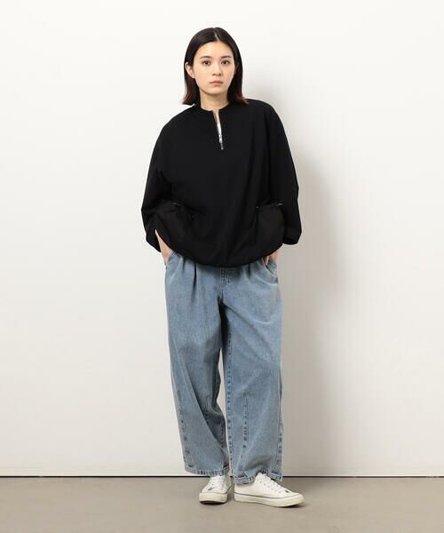 Purple&Yellow / パープルアンドイエロー カットソー | 布帛ポケットハーフジッププルオーバー | 詳細18