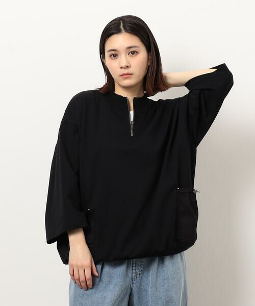 Purple&Yellow / パープルアンドイエロー カットソー | 布帛ポケットハーフジッププルオーバー | 詳細19