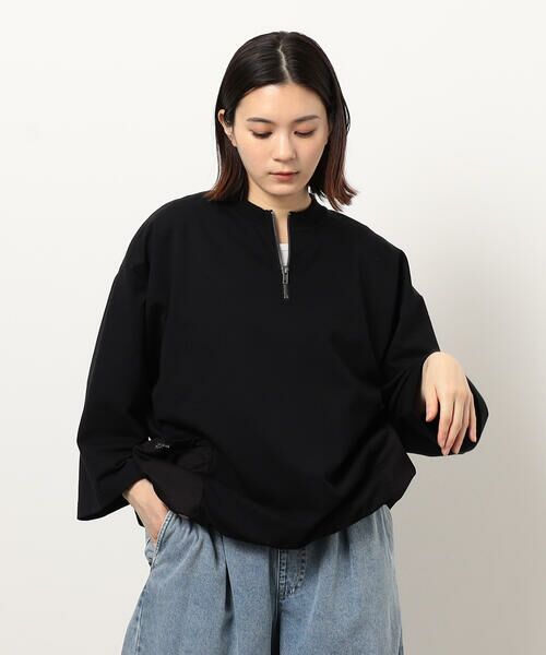 Purple&Yellow / パープルアンドイエロー カットソー | 布帛ポケットハーフジッププルオーバー | 詳細20