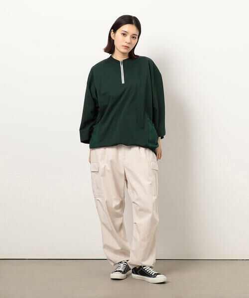 Purple&Yellow / パープルアンドイエロー カットソー | 布帛ポケットハーフジッププルオーバー | 詳細25