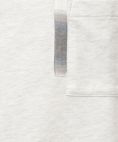 Purple&Yellow / パープルアンドイエロー カットソー | チェック切り替えプルオーバー | 詳細12