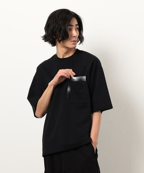 Purple&Yellow / パープルアンドイエロー カットソー | チェック切り替えプルオーバー | 詳細15