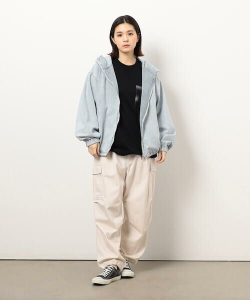 Purple&Yellow / パープルアンドイエロー カットソー | チェック切り替えプルオーバー | 詳細18