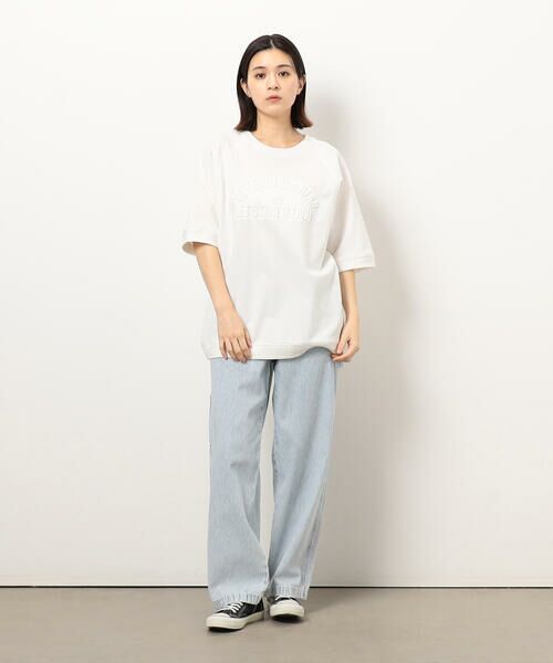 Purple&Yellow / パープルアンドイエロー Tシャツ | メッセージエンボス半袖ラグランＴシャツ | 詳細8