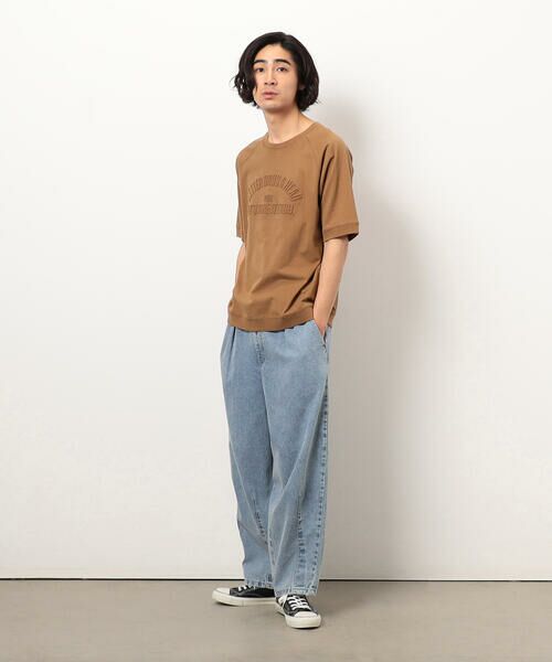 セール】 メッセージエンボス半袖ラグランTシャツ （Tシャツ