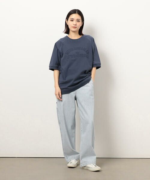 Purple&Yellow / パープルアンドイエロー Tシャツ | メッセージエンボス半袖ラグランＴシャツ | 詳細22