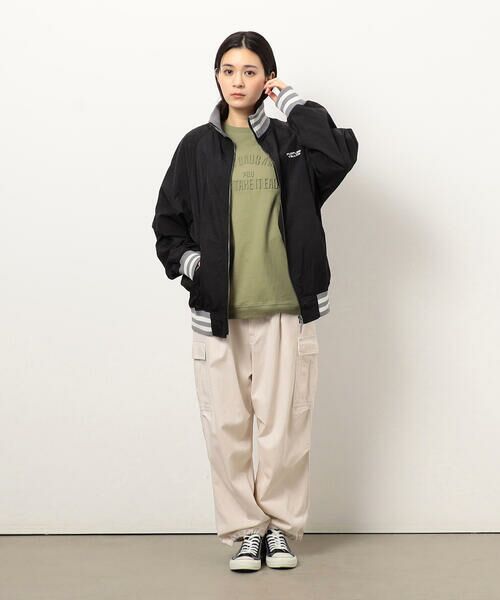 Purple&Yellow / パープルアンドイエロー Tシャツ | メッセージエンボス半袖ラグランＴシャツ | 詳細29