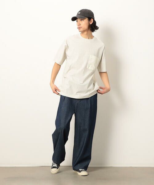 HK- P8/27 XL Blacklist レースライトブル-デニム デニムワイドバギーパンツ （デニムパンツ）｜Purple&Yellow
