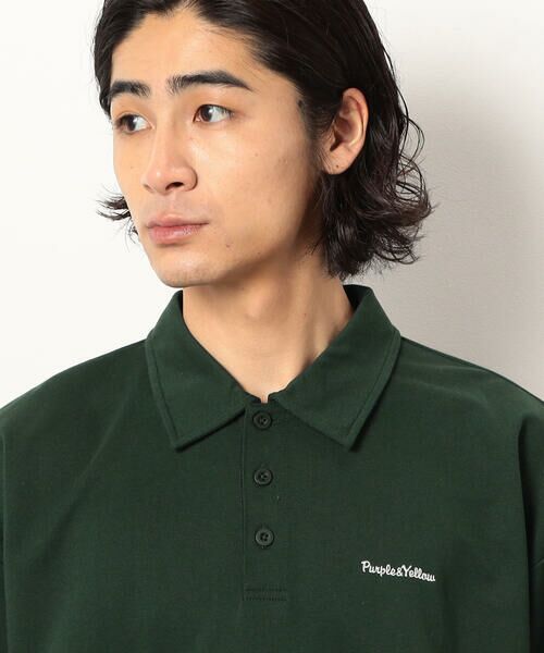 Purple&Yellow / パープルアンドイエロー ポロシャツ | パネルボーダーポロシャツ | 詳細20