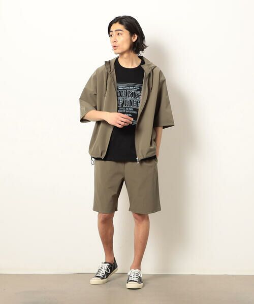 Purple&Yellow / パープルアンドイエロー パーカー | ナイロンストレッチパーカ | 詳細9