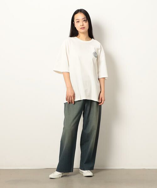 Purple&Yellow / パープルアンドイエロー Tシャツ | フロスト加工プリント半袖Tシャツ | 詳細4