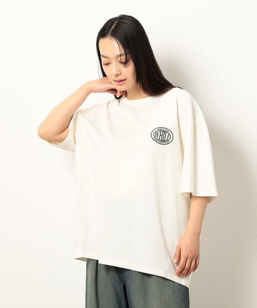 Purple&Yellow / パープルアンドイエロー Tシャツ | フロスト加工プリント半袖Tシャツ | 詳細6