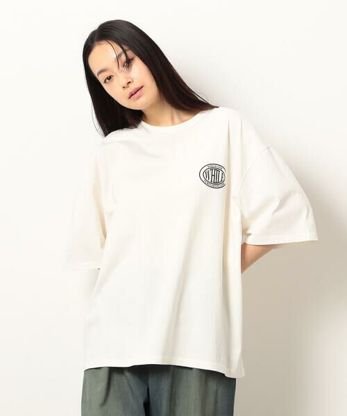 Purple&Yellow / パープルアンドイエロー Tシャツ | フロスト加工プリント半袖Tシャツ | 詳細7