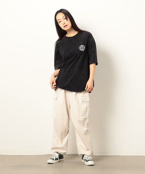 Purple&Yellow / パープルアンドイエロー Tシャツ | フロスト加工プリント半袖Tシャツ | 詳細12