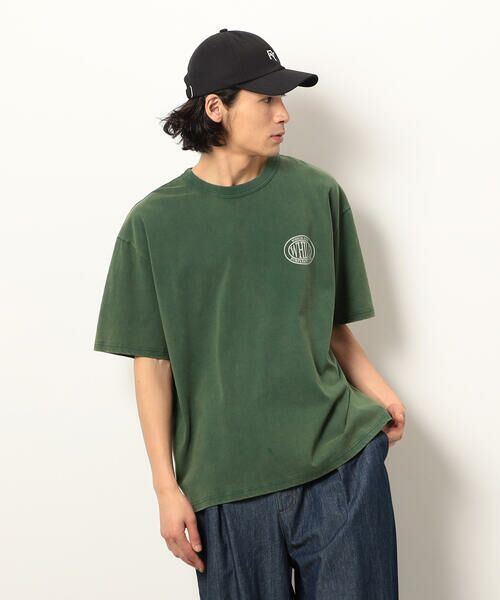 mediam 中場 マーブル模様 半袖Tシャツ グリーン （楽天市場