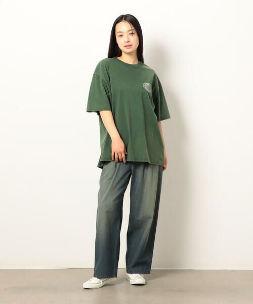 Purple&Yellow / パープルアンドイエロー Tシャツ | フロスト加工プリント半袖Tシャツ | 詳細20