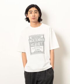 Purple&Yellow / パープルアンドイエロー Tシャツ | メッセージ刺繍半袖Ｔシャツ