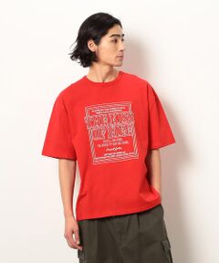 Purple&Yellow / パープルアンドイエロー Tシャツ | メッセージ刺繍半袖Ｔシャツ