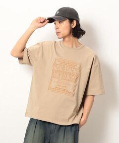 Purple&Yellow / パープルアンドイエロー Tシャツ | メッセージ刺繍半袖Ｔシャツ