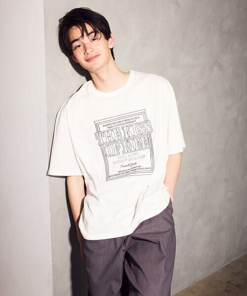 Purple&Yellow / パープルアンドイエロー Tシャツ | メッセージ刺繍半袖Ｔシャツ | 詳細1