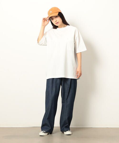 Purple&Yellow / パープルアンドイエロー Tシャツ | 布帛切り替えバックプリントTシャツ | 詳細6