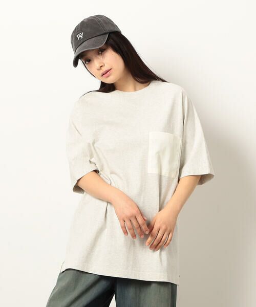 Purple&Yellow / パープルアンドイエロー Tシャツ | 布帛切り替えバックプリントTシャツ | 詳細16