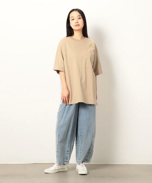 Purple&Yellow / パープルアンドイエロー Tシャツ | 布帛切り替えバックプリントTシャツ | 詳細28