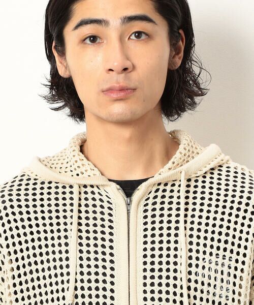 Purple&Yellow / パープルアンドイエロー パーカー | メッシュニットジップパーカ | 詳細20