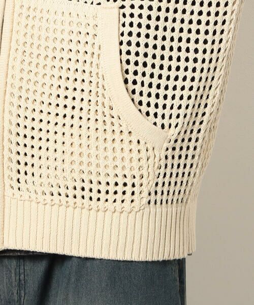 Purple&Yellow / パープルアンドイエロー パーカー | メッシュニットジップパーカ | 詳細23