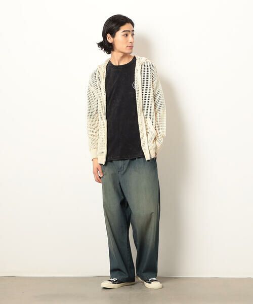 Purple&Yellow / パープルアンドイエロー パーカー | メッシュニットジップパーカ | 詳細9