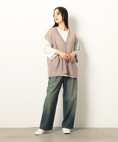 Purple&Yellow / パープルアンドイエロー カーディガン・ボレロ | シアーニットカーディガン | 詳細14