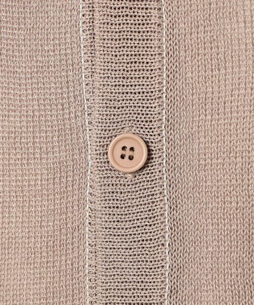 Purple&Yellow / パープルアンドイエロー カーディガン・ボレロ | シアーニットカーディガン | 詳細24