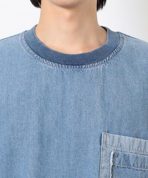 Purple&Yellow / パープルアンドイエロー カットソー | ライトオンスデニムダブルポケットプルオーバー | 詳細22