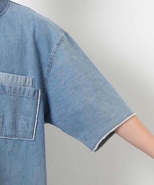 Purple&Yellow / パープルアンドイエロー カットソー | ライトオンスデニムダブルポケットプルオーバー | 詳細25