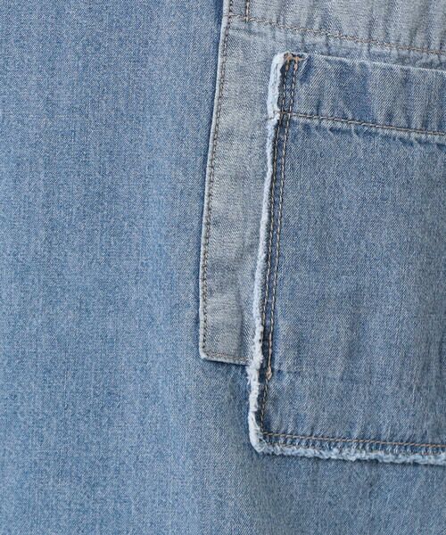 Purple&Yellow / パープルアンドイエロー カットソー | ライトオンスデニムダブルポケットプルオーバー | 詳細28