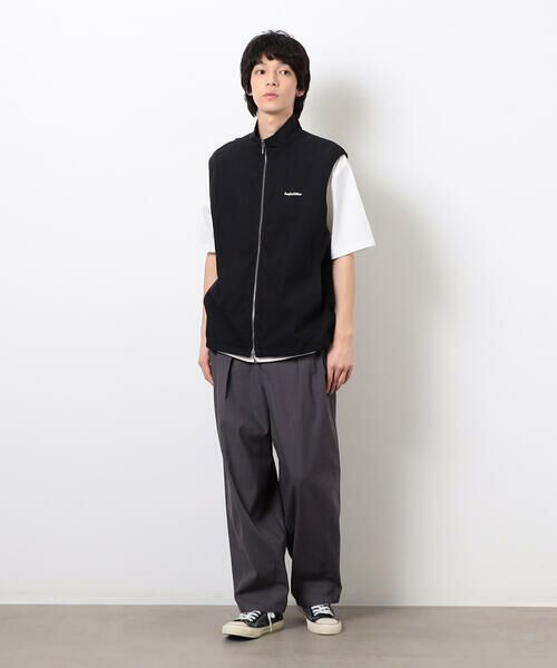 Purple&Yellow / パープルアンドイエロー ベスト | コットンナイロンツイルベスト | 詳細2